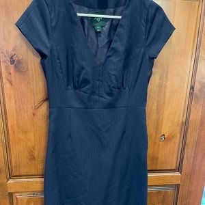 Great dress for work or fun! Navy with fine white pinstripes